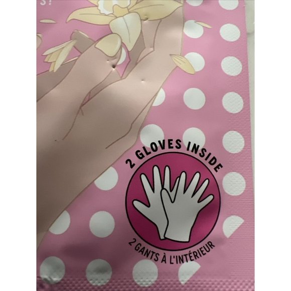 Le Mini Macaron Moisturizing Vanilla Almond Hand Mask New (2 Gloves) - Picture 4 of 8